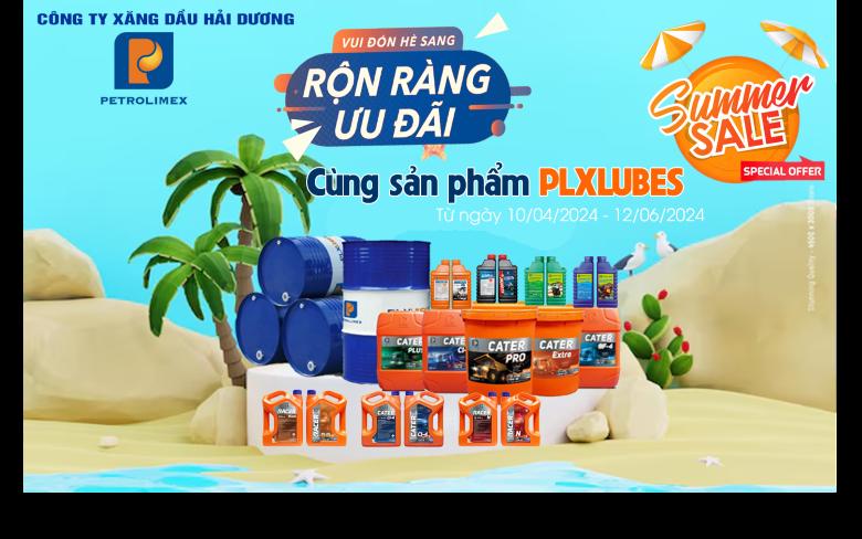 Công ty Xăng dầu Hải Dương triển khai chương trình khuyến mại Dầu mỡ nhờn Petrolimex (PLXLUBES) từ ngày 10/04/2024 đến hết ngày 12/06/2024.