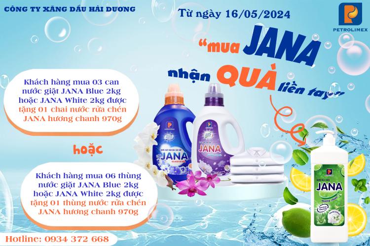 Công ty Xăng dầu Hải Dương triển khai chương trình khuyến mại “Mua nước giặt JANA tặng nước rửa chén JANA hương chanh”