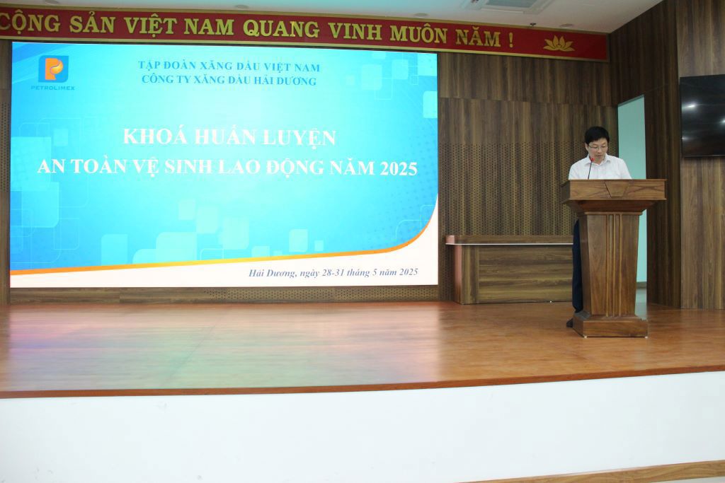 Công ty Xăng dầu Hải Dương tổ chức huấn luyện An toàn vệ sinh lao động năm 2025