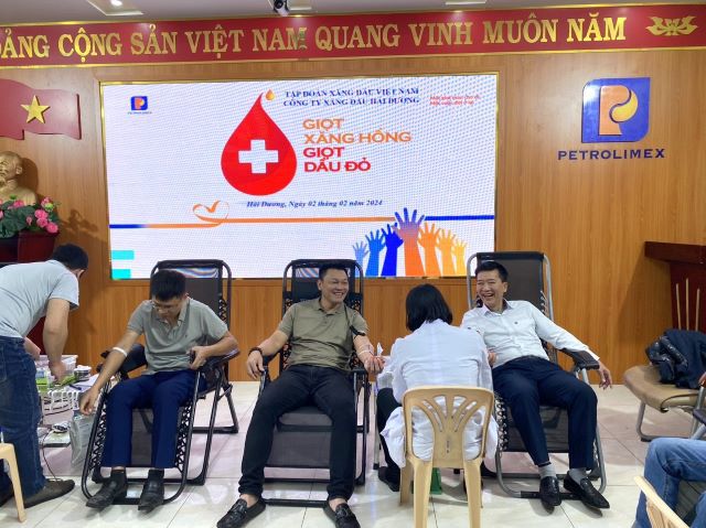 Petrolimex Hải Dương với chương trình hiến máu tình nguyện "Giọt Xăng hồng, Giọt Dầu đỏ"
