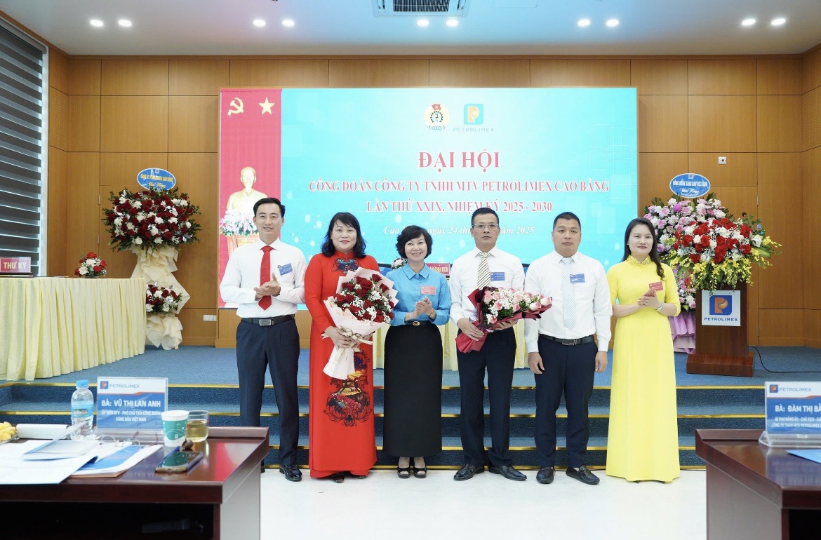Công ty TNHH MTV Petrolimex Cao Bằng tổ chức thành công Đại hội Công đoàn lần thứ XXIX nhiệm kỳ 2025-2030