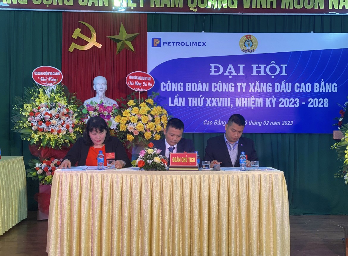 Đại hội Công đoàn Công ty Xăng dầu Cao Bằng lần thứ XXVIII nhiệm kỳ 2023-2028
