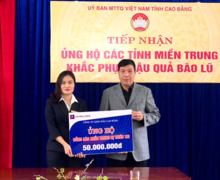 Petrolimex Cao Bằng hướng về miền Trung
