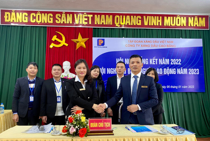 Petrolimex Cao Bằng hội nghị tổng kết công tác năm 2022