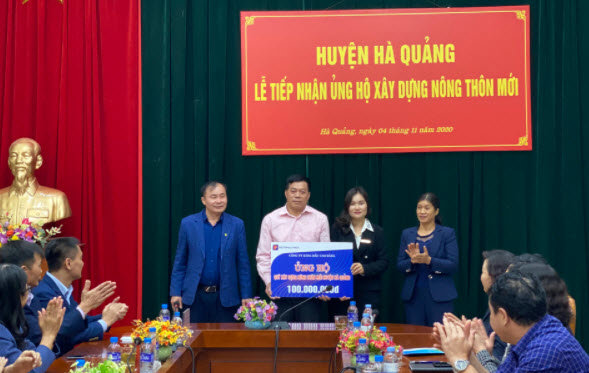 Petrolimex Cao Bằng chung tay xây dựng nông thôn mới