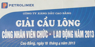 Giải cầu lông CNVC-LĐ năm 2013