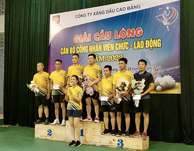 Tổ chức giải cầu lông cho cán bộ công nhân, viên chức lao động năm 2022