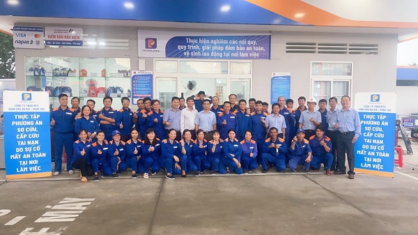 PETROLIMEX BÀ RỊA VŨNG TÀU TỔ CHỨC TẬP HUẤN VÀ THỰC TẬP PHƯƠNG ÁN SƠ CỨU CẤP CỨU TAI NẠN