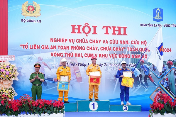 Petrolimex Bà Rịa- Vũng Tàu đạt giải cao trong Hội thi nghiệp vụ CHỮA CHÁY & CNCH toàn Tỉnh năm 2024