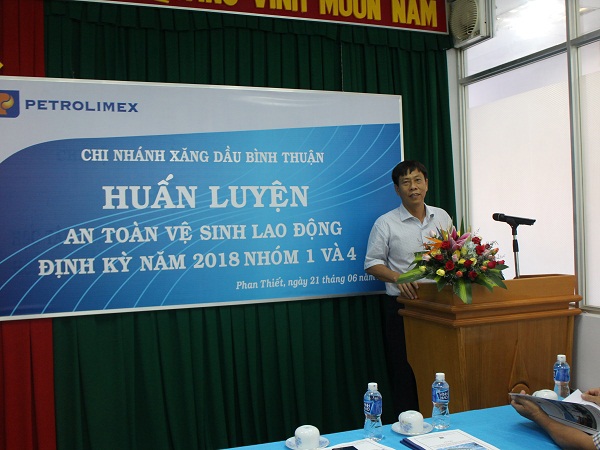 Petrolimex Bình Thuận huấn luyện ATVSLĐ năm 2018