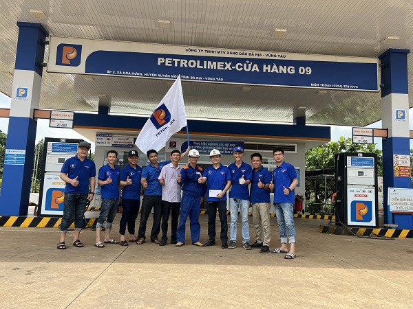 Đoàn Thanh niên Petrolimex Bà Rịa- Vũng Tàu tham gia thực hành 5S tại các CHXD