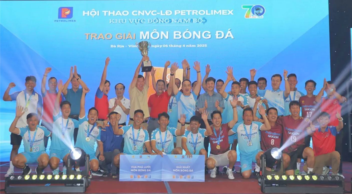 Petrolimex bế mạc Hội thao khu vực Đông Nam Bộ chào mừng 70 năm thành lập