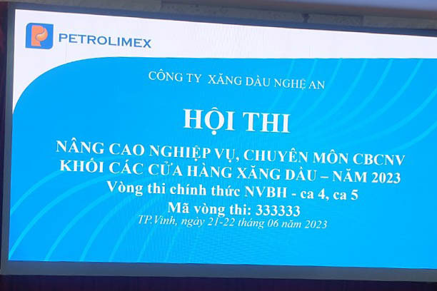 Hội thi nâng cao chất lượng chuyên môn nghiệp vụ khối CHXD năm 2023