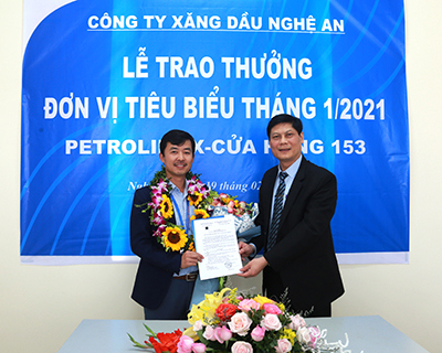 Cửa hàng 153 đạt đơn vị tiêu biểu tháng 1/2021