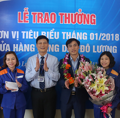 CHXD Đô Lương dẫn đầu thi đua tháng 01/2018
