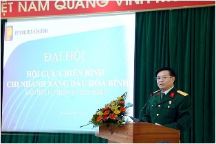 Chi nhánh Xăng dầu Hòa Bình đại hội Cựu chiến binh lần thứ nhất (nhiệm kỳ 2015-2020)
