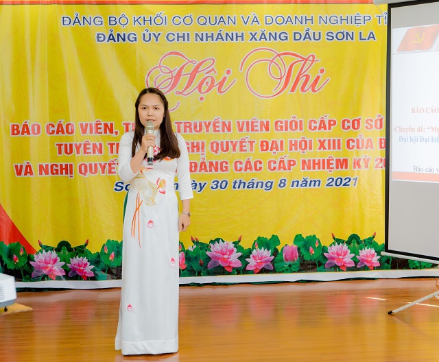 Đảng bộ CNXD Sơn La tổ chức hội thi “Báo cáo viên, tuyên truyền viên giỏi” cấp cơ sở năm 2021
