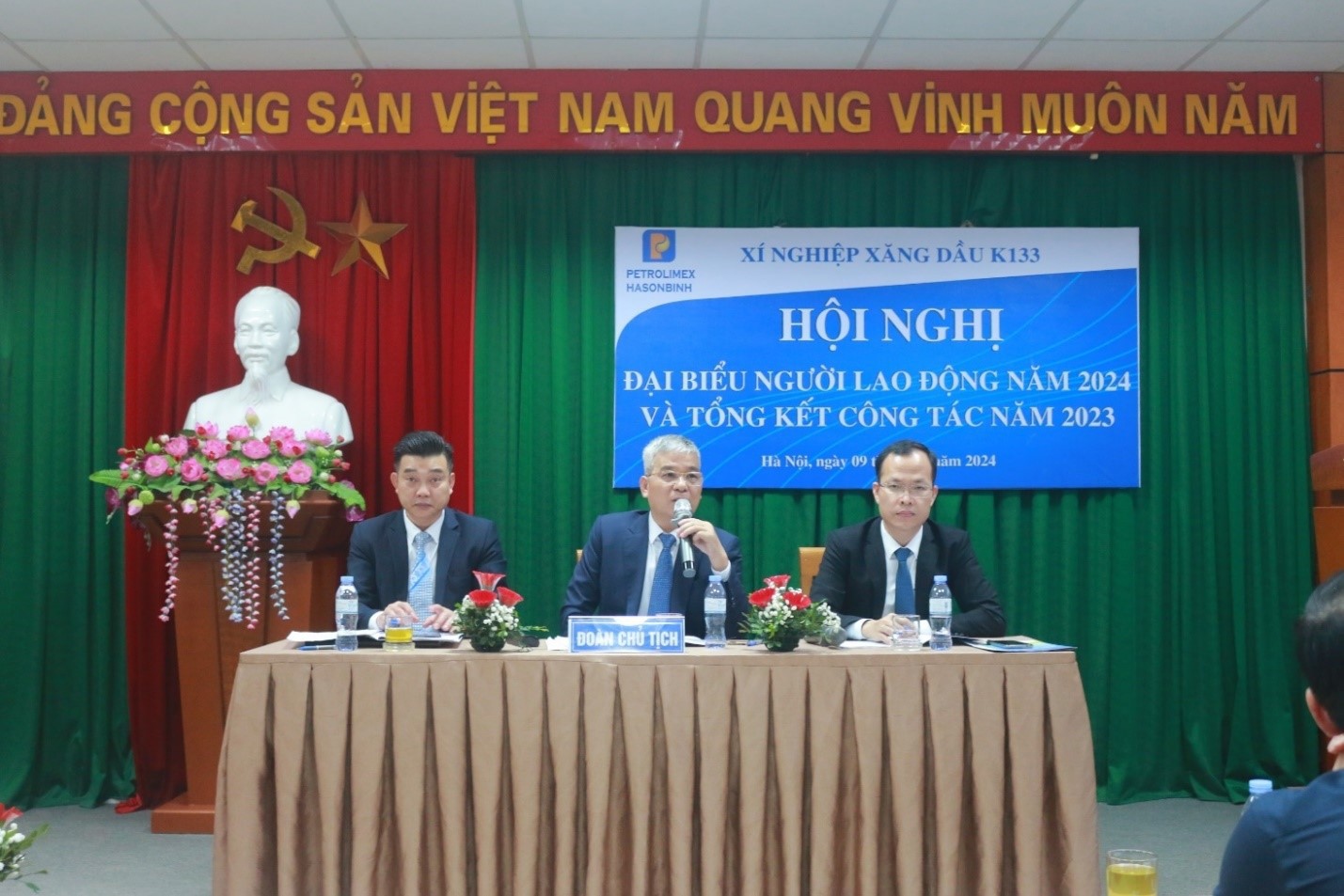 Xí nghiệp Xăng dầu K133 tổ chức Hội nghị đại biểu Người lao động năm 2024 và Tổng kết công tác năm 2023