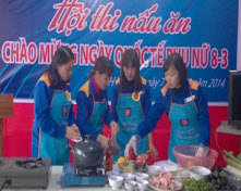 Hội thi nấu ăn chào mừng ngày Quốc tế phụ nữ 8/3