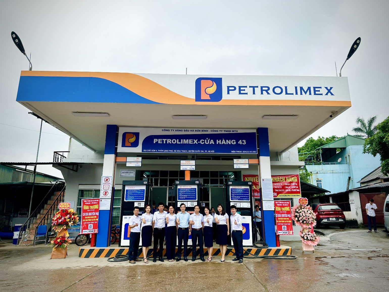 Khai trương Petrolimex Cửa hàng 43 - Công ty Xăng dầu Hà Sơn Bình