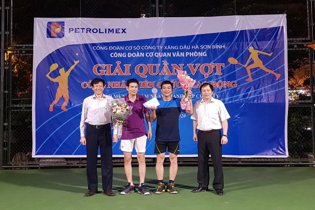 Công đoàn Bộ phận Văn Phòng tổ chức giải thi đấu giải Tennis đôi nam