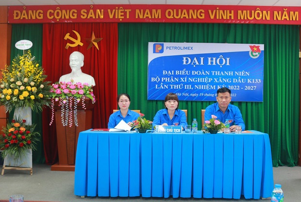 Tổ chức thành công Đại hội Đoàn thanh niên bộ phận XNXD K133 nhiệm kỳ 2022- 2027
