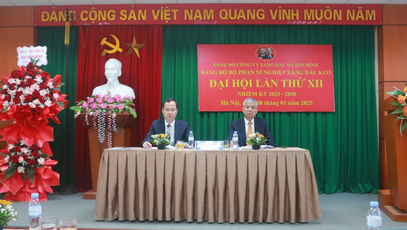 Đại hội Đảng bộ bộ phận Xí nghiệp xăng dầu K133 lần thứ XII, nhiệm kỳ 2025-2030