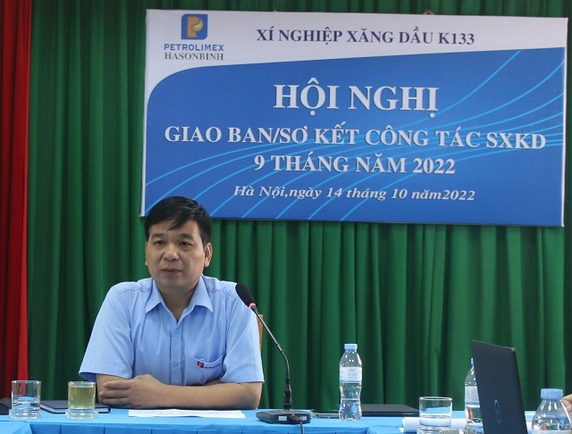 XNXD K133 tổ chức Hội nghị sơ kết công tác 9 tháng đầu năm 2022