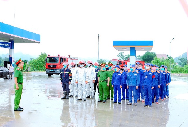 CNXD Hòa Bình tập huấn nghiệp vụ PCCC & diễn tập phương án PCCC&CNCH năm 2020