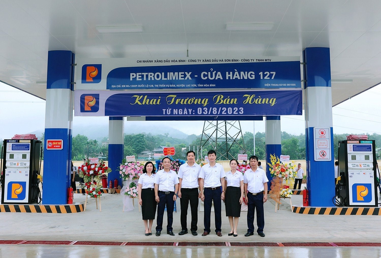 Công ty Xăng dầu Hà Sơn Bình - Chi nhánh Xăng dầu Hòa Bình khai trương Petrolimex - Cửa hàng số 127 tại huyện Lạc Sơn - Tỉnh Hòa Bình