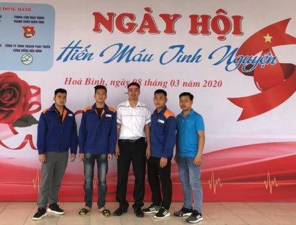 Đoàn thanh niên CNXD Hòa Bình tình nguyện, sáng tạo cùng cộng đồng đẩy lùi dịch covid - 19