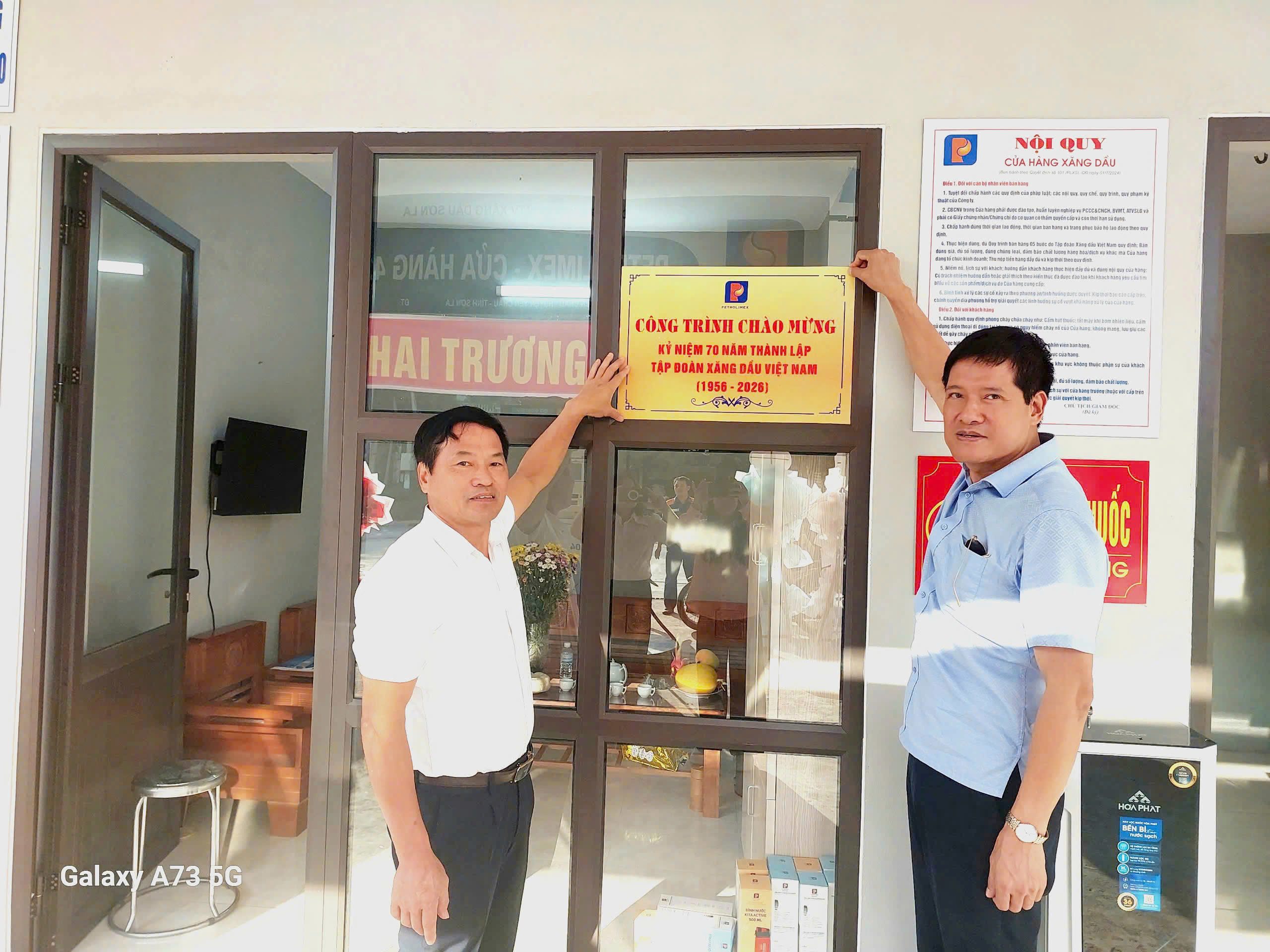 Công ty Xăng dầu Sơn La khai trương Cửa hàng xăng dầu - Công trình chào mừng 70 năm thành lập Tập đoàn xăng dầu Việt Nam (12/01/1956-12/01/2026)