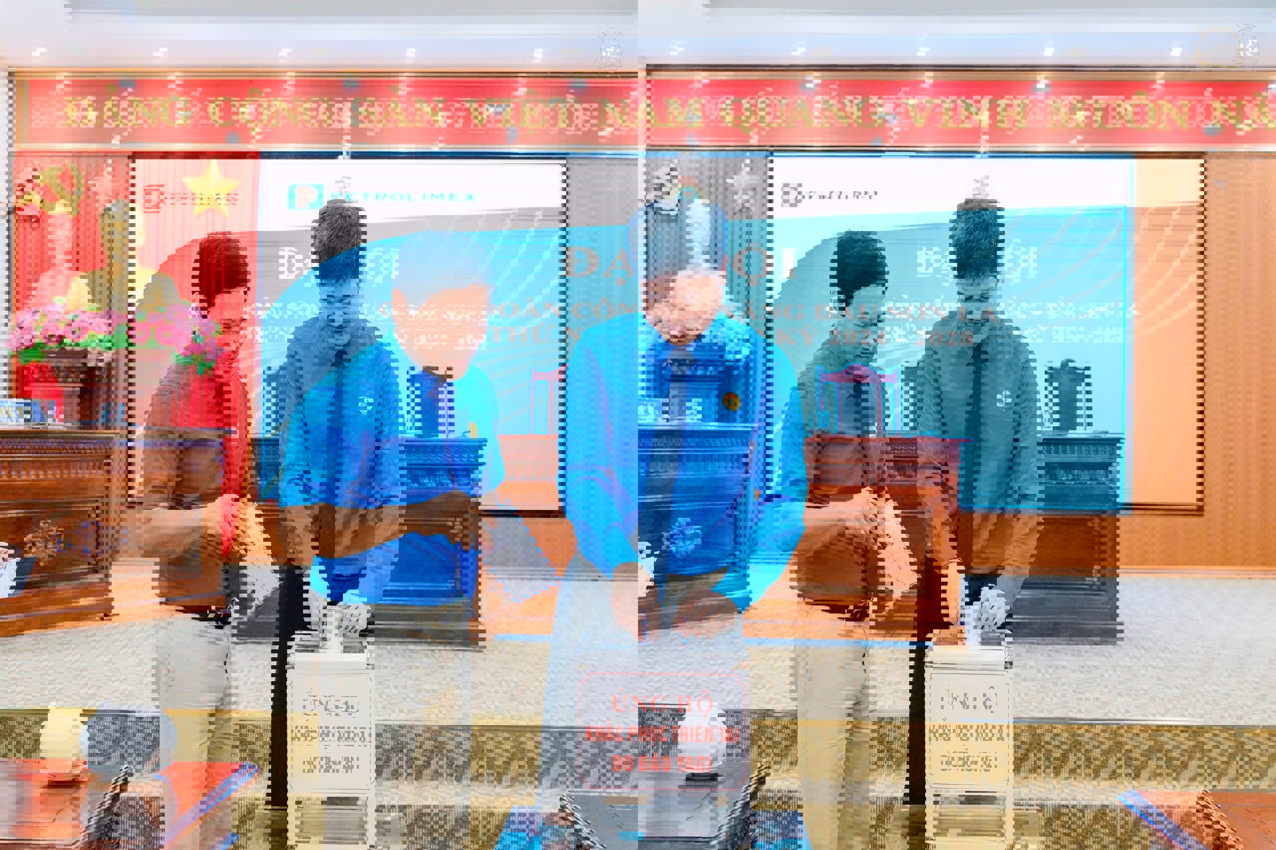 Công đoàn cơ sở Công ty Xăng dầu Sơn La tổ chức Đại hội lần thứ nhất, nhiệm kỳ 2024 – 2028 và phát động ủng hộ khắc phục thiệt hại do bão YAGI