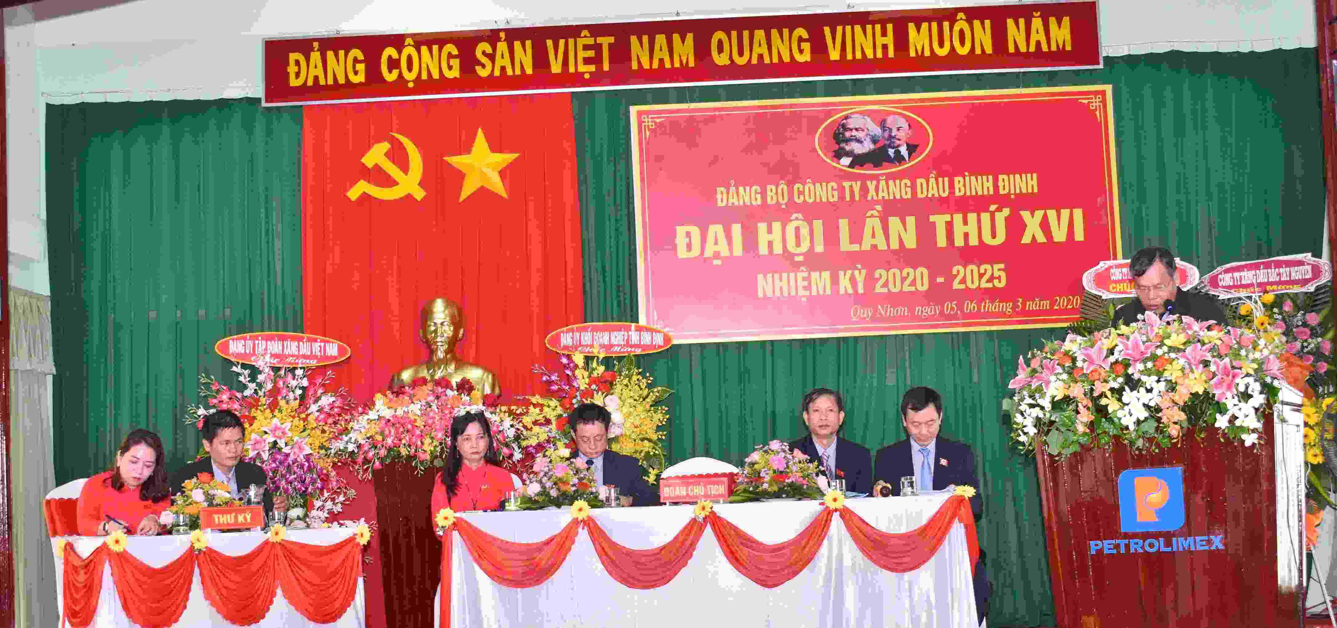 Ðại hội Đảng bộ Công ty Xăng dầu Bình Định lần thứ XVI, nhiệm kỳ 2020 - 2025