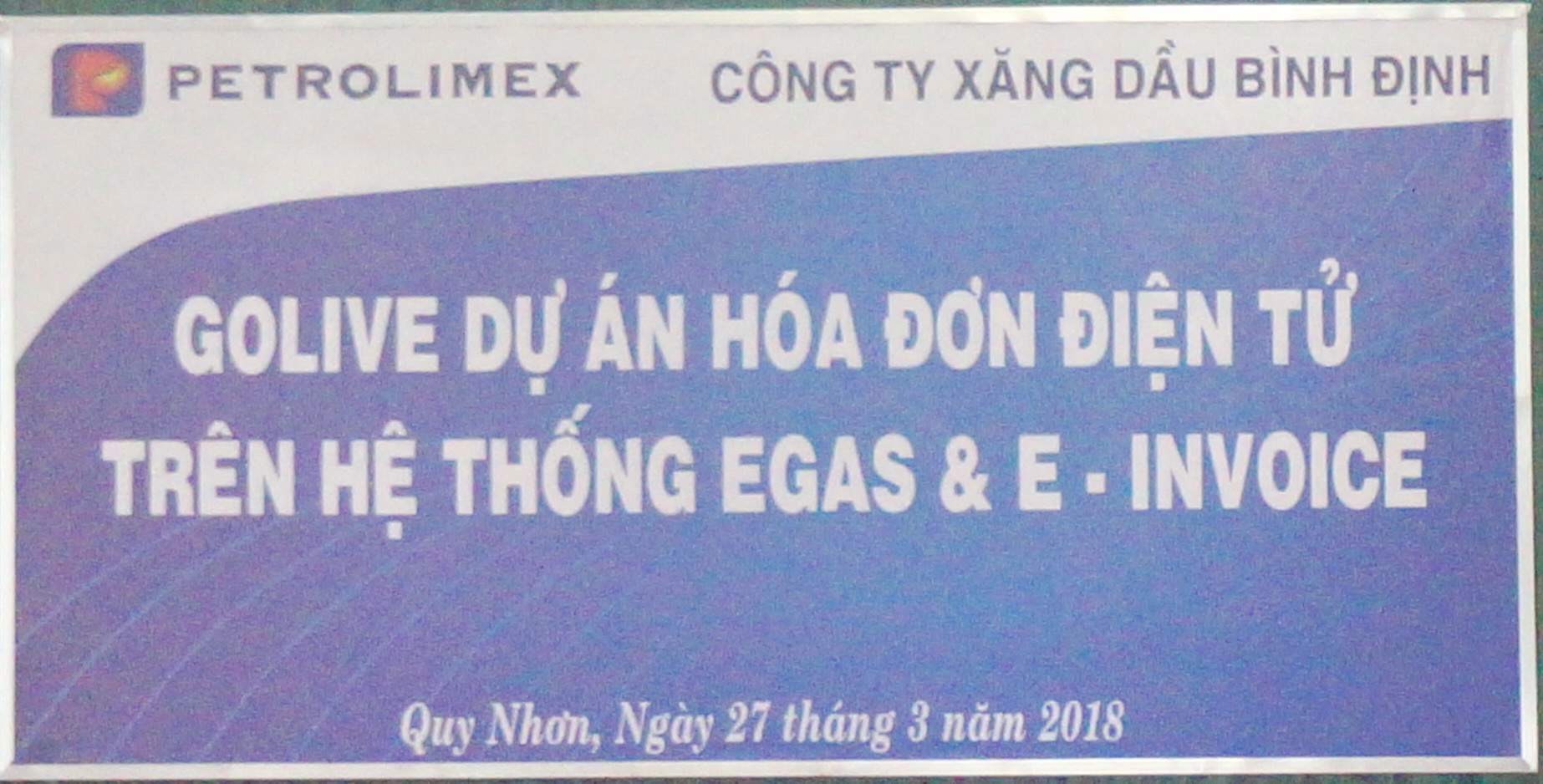 Petrolimex Bình Định truyền thông Golive Dự án Hóa đơn điện tử