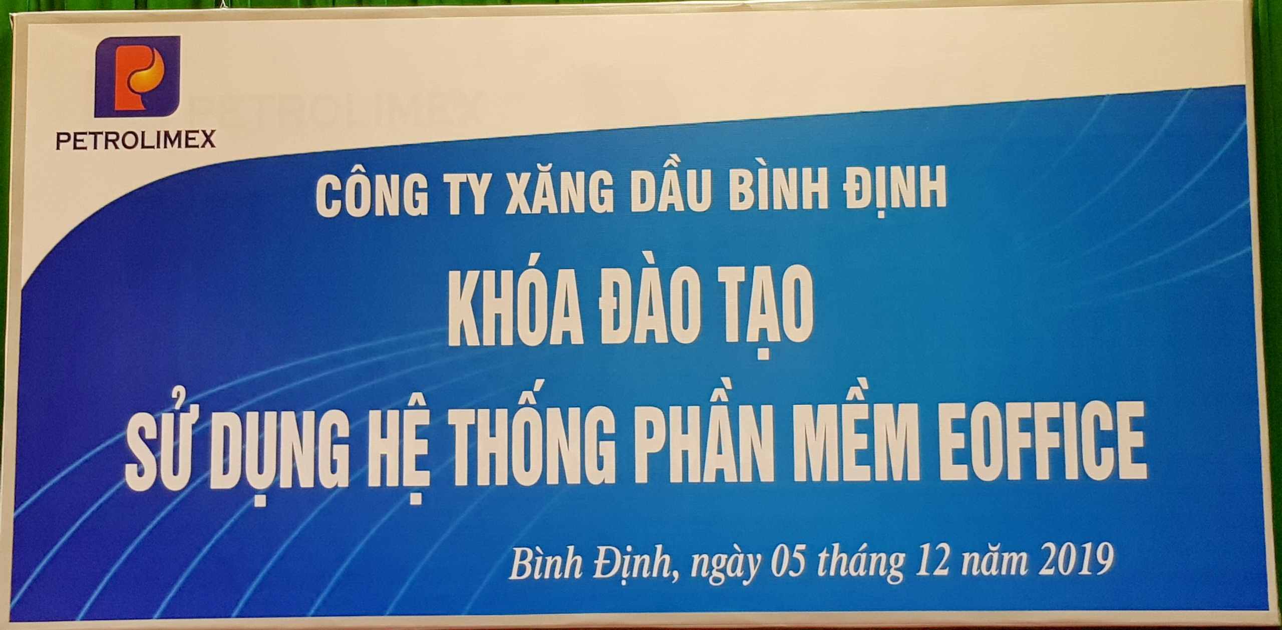 Petrolimex Bình Định đào tạo sử dụng phần mềm E-Office